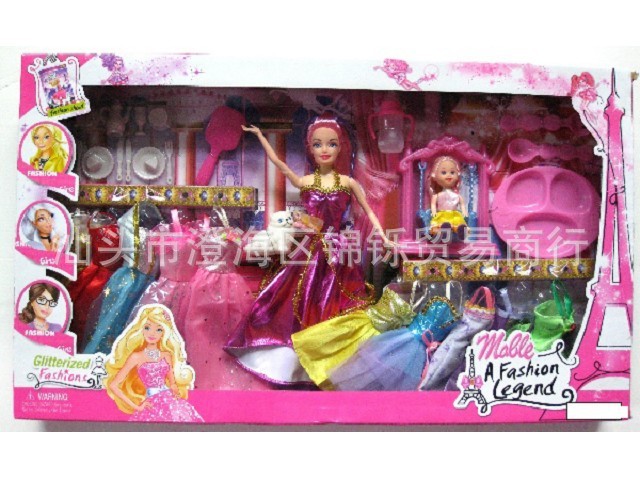 供应时尚芭比套装 芭比玩具 芭比娃娃 芭比套装