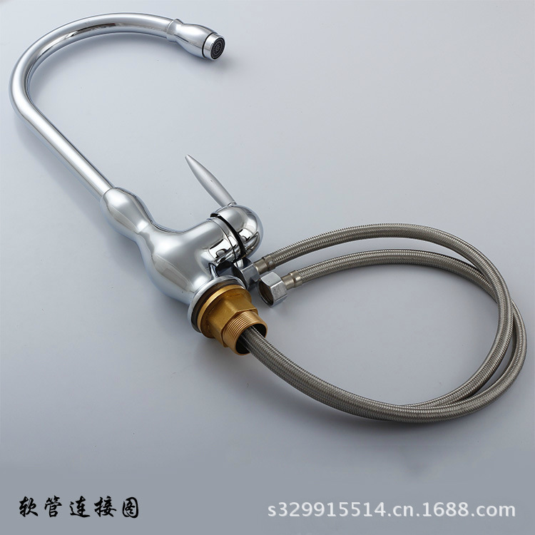 【物美价廉经济型厨房水龙头 菜盆全铜耐用单