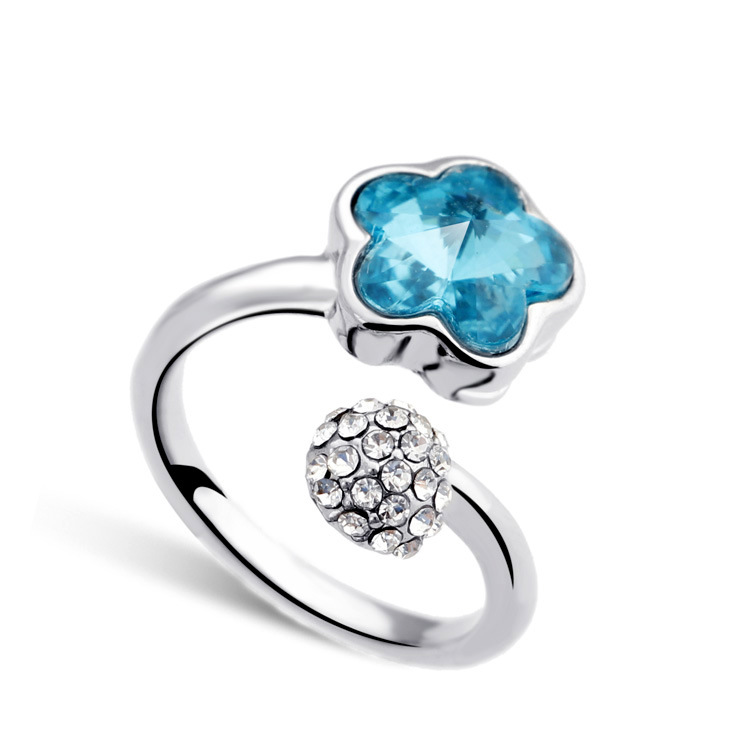 【戒指批发 奥地利水晶元素 复古戒指 韩版 潮人