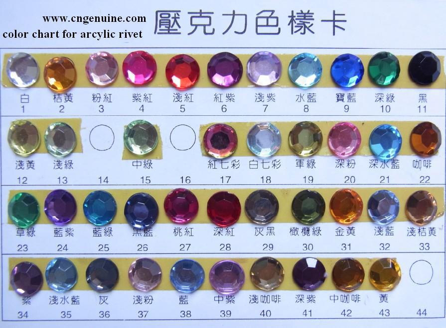1126 new arcylic color chart