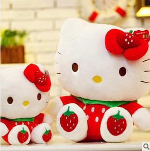 正版hello kitty凯蒂猫公仔kt猫毛绒玩具大号布娃娃生日礼物