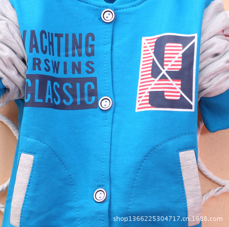 【童装批发 休闲数字<em>英文</em>字母<em>开衫</em> 童外套 秋季
