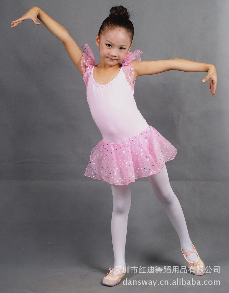 儿童舞蹈服装 女童练功服 少儿芭蕾舞服装 幼儿舞蹈演出服装批发