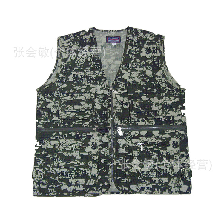 【迷彩<em>马甲</em>批发 <em>韩文</em>迷彩<em>马甲</em>外套 男士休闲马