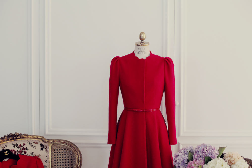 【2013冬款新款毛呢<em>大衣</em> 红色新娘结婚礼服白