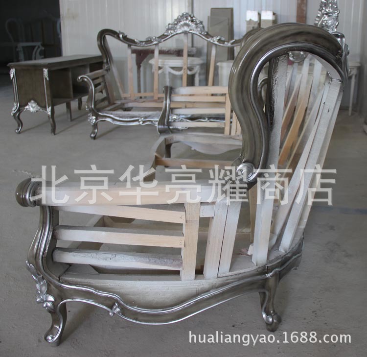 成套家具-李斯特奢华四人皇家,家具拉卡萨系列沙发自制船木图片