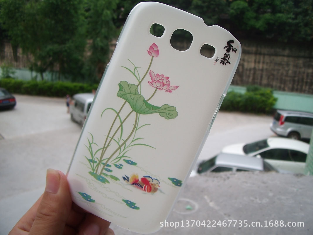 新款UV彩绘浮雕手机壳批发 三星手机9300浮雕手机保护壳厂家直销