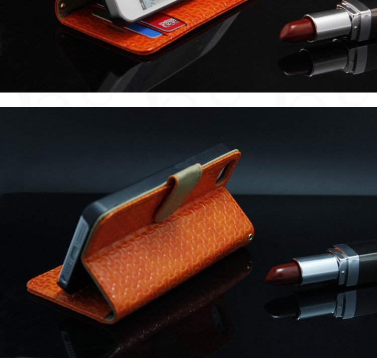 【iPhone5保护套 pu皮套 苹果5G压印古字纹P