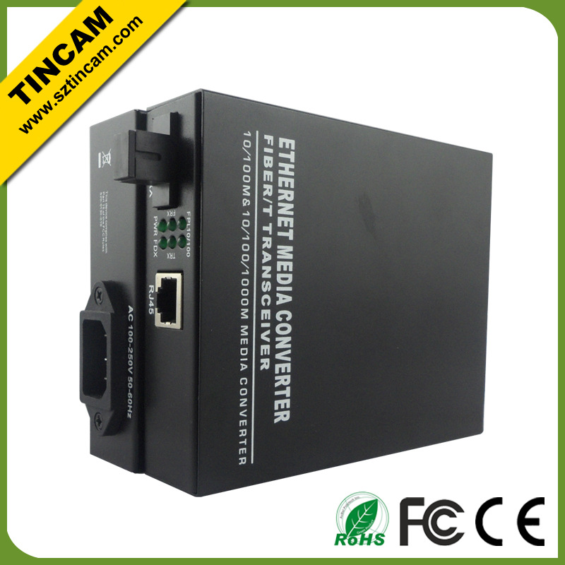 media converter SC Single fibe