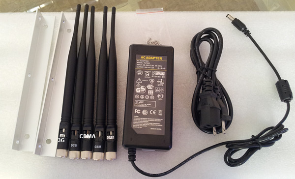 手机信号屏蔽器-5路屏蔽范围可调,带遥控型GP