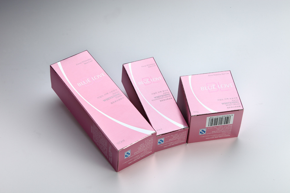 化妆品包装 护肤品包装 外包装纸盒 专色印刷 银