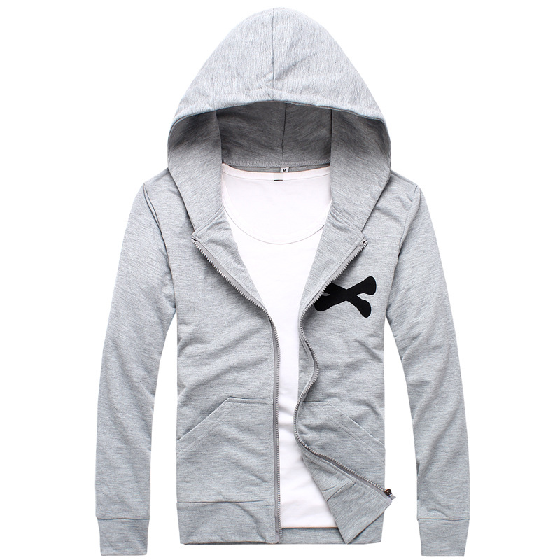 四季青<em>品牌男装</em> <em>开衫卫衣</em> 白底两色尺码全 男士