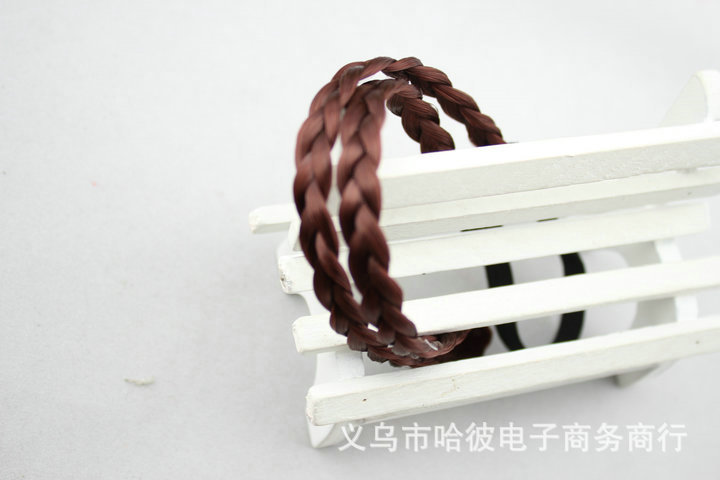 【<em>欧美女士</em>假发辫子<em>发带</em>发箍 编织<em>发带</em> 复古流