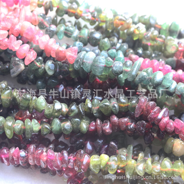 【碧玺碎石 AA天然碧玺碎石半成品 东海水晶批