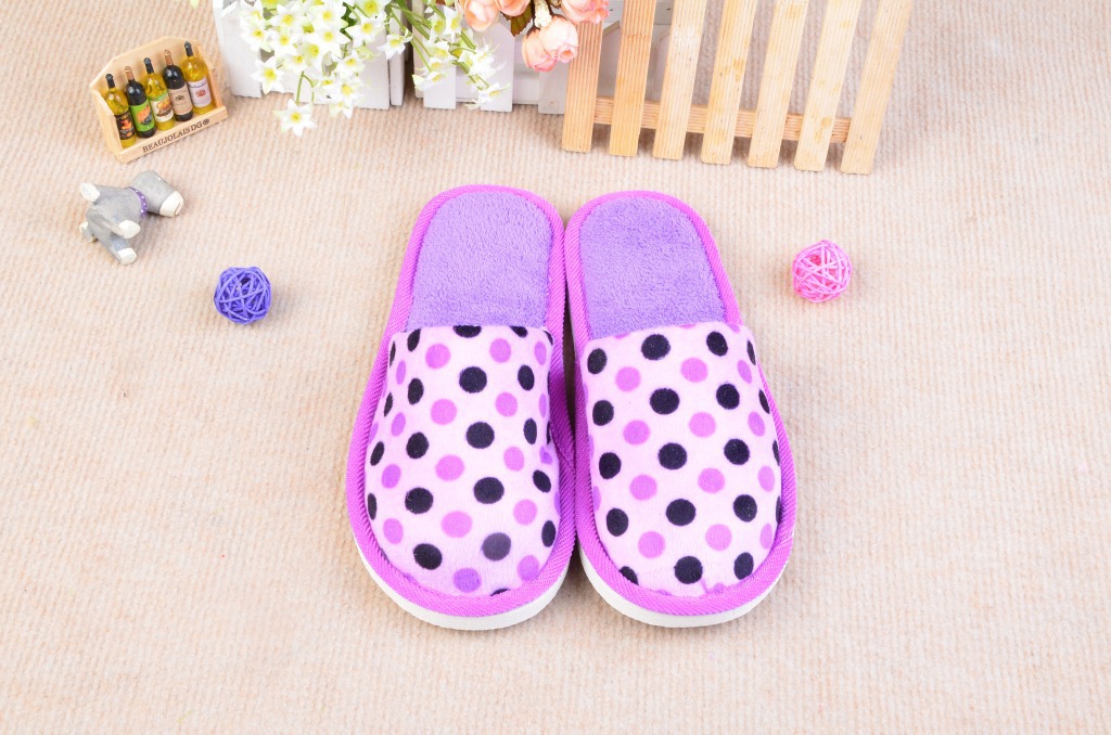 2013圆点帮面家居拖鞋 棉拖鞋厂家直销批发慈溪拖鞋夏季拖鞋慈溪25