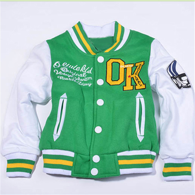 新款男女童纯棉抓绒ok儿童个性<em>开衫 童外套</em> 厂