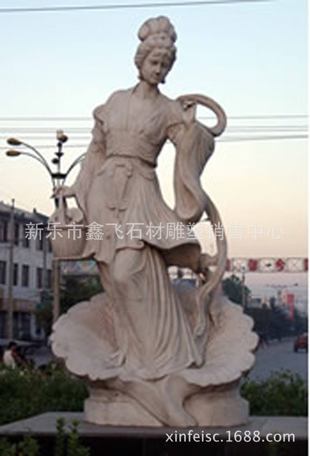 批发采购石膏、石料工艺品-<em>天女散花</em> 雕刻仕女