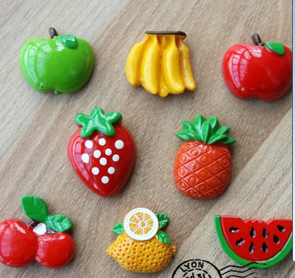 【迷你蛋糕水果蔬菜食物树脂冰箱贴 树脂磁扣