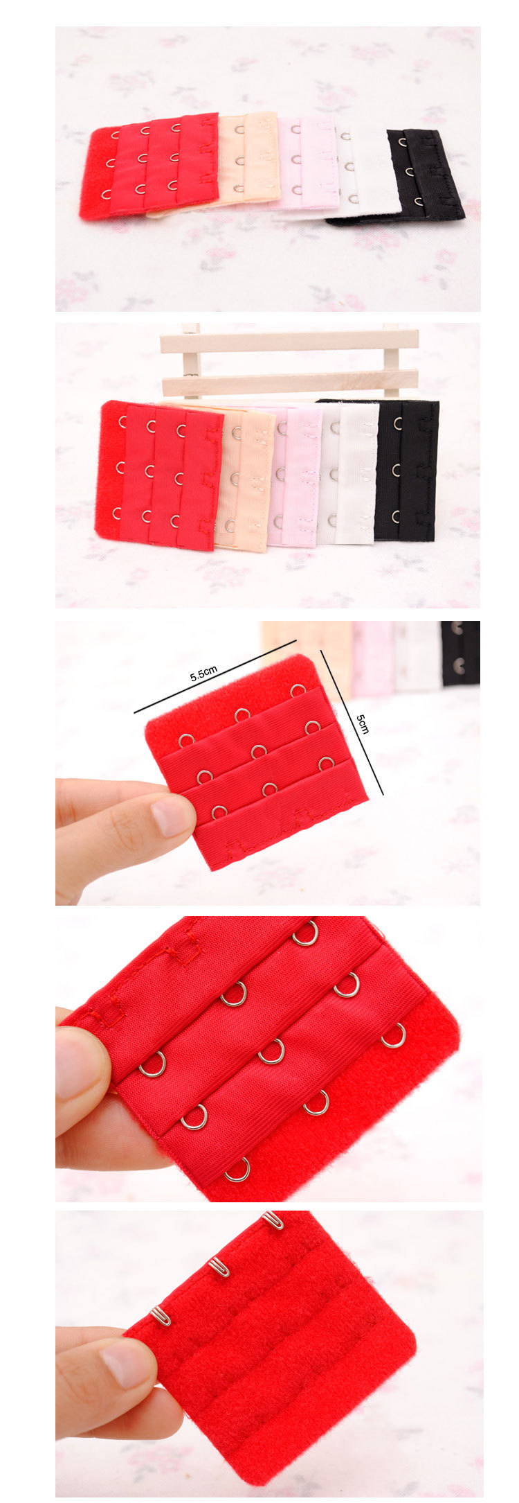 【背扣 <em>文胸</em>搭扣 内衣 <em>文胸扣排</em> 三排三扣 内衣