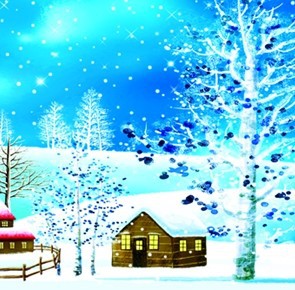 DIY钻石画 天源阁3D挂画【初雪C】T042-C 厂