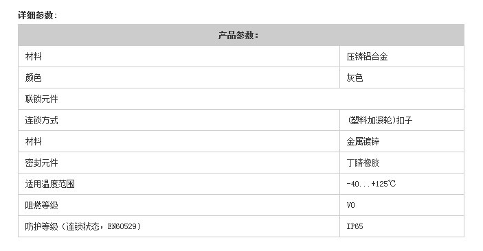 外殼參數