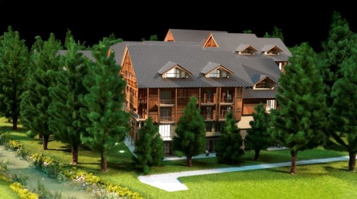 建筑模型-瑞士安德马特撤迪度假村模型沙盘-建