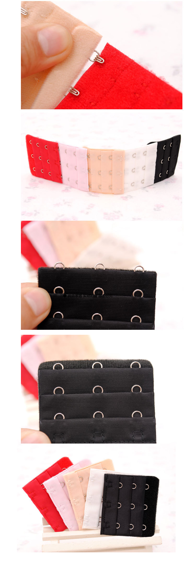 【背扣 <em>文胸</em>搭扣 内衣 <em>文胸扣排</em> 三排三扣 内衣