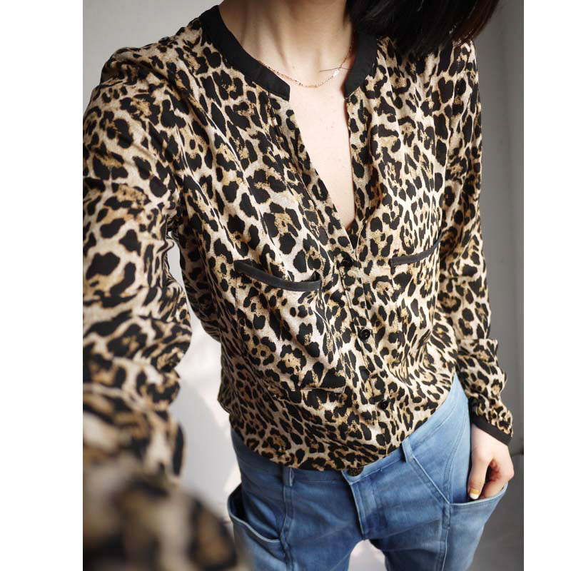 2013秋季女士新款女式 衬衫 口袋 长袖 <em>V字领</em> 