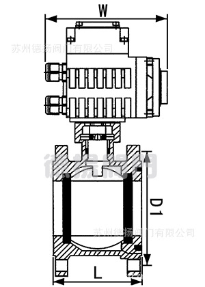 电动薄型球阀尺寸图