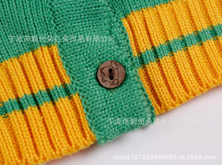 【<em>欧美风</em> 男女童<em>开衫</em> 小<em>外套</em> 长袖<em>毛衣</em> 线衣 条