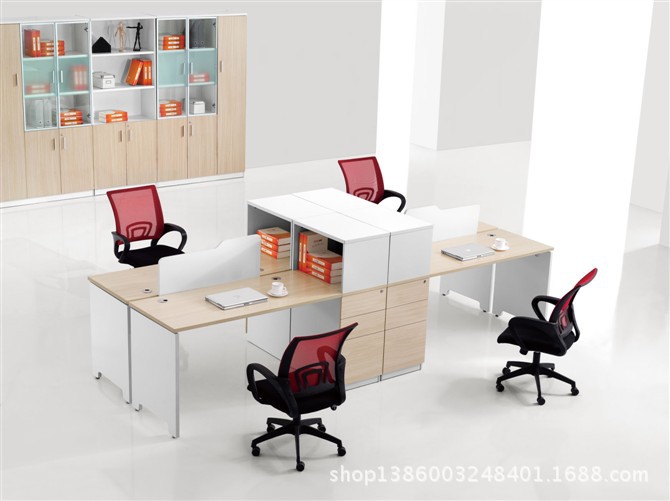 办公家具办公桌 组合桌4人 简约办公桌 2人组合
