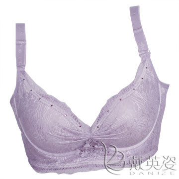 无钢圈 琪姝1358 B杯<em>高档胸罩</em> 上托侧收聚拢 蕾