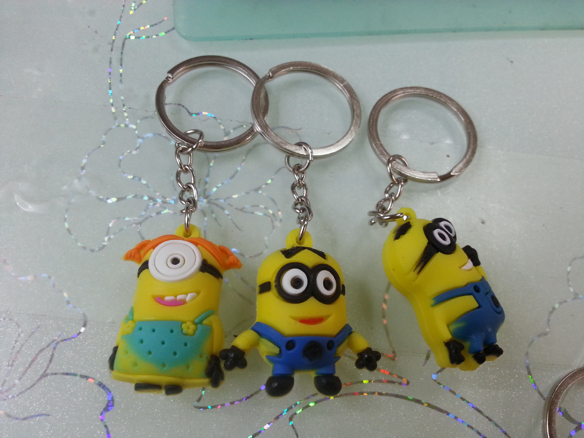 minion soft toy keychain