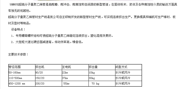 超高量分子管材1