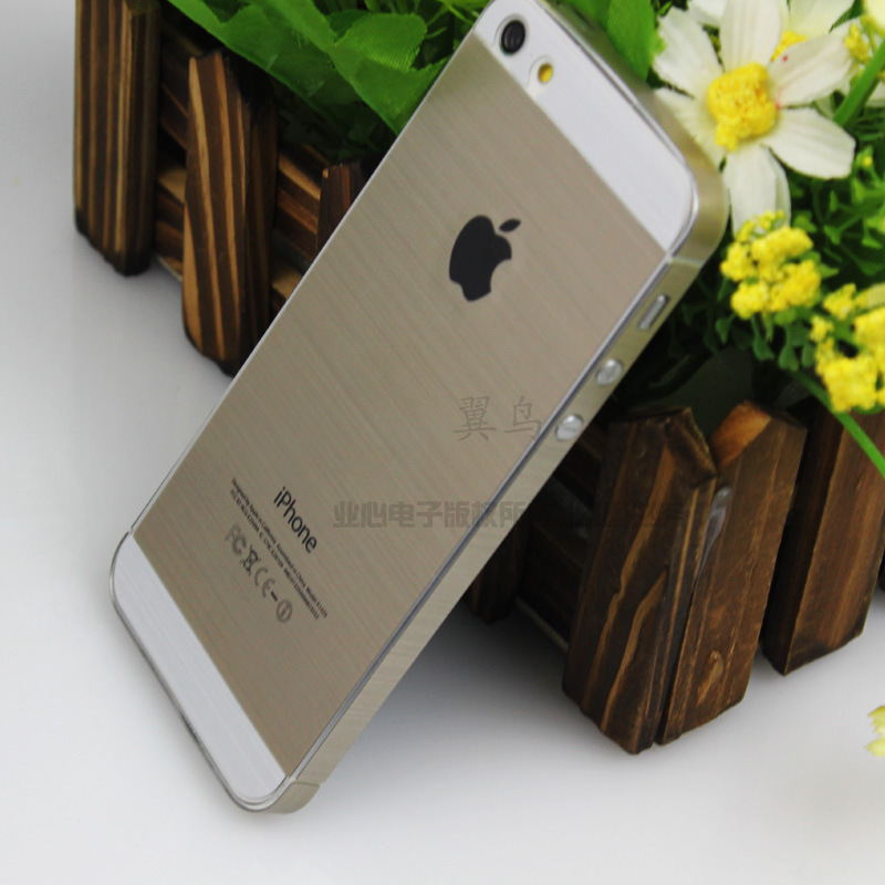 【翼鸟 新款iPhone5土豪金贴膜苹果5S彩色保