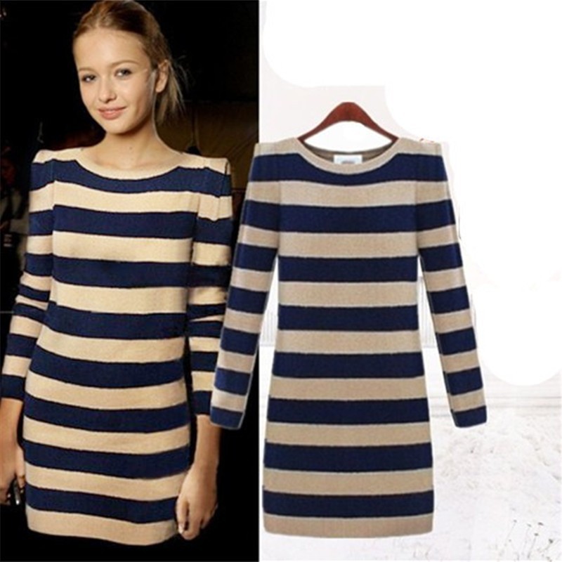 2013新款秋冬<em>女装</em>长袖韩版<em>毛衣打底衫</em> 中长款