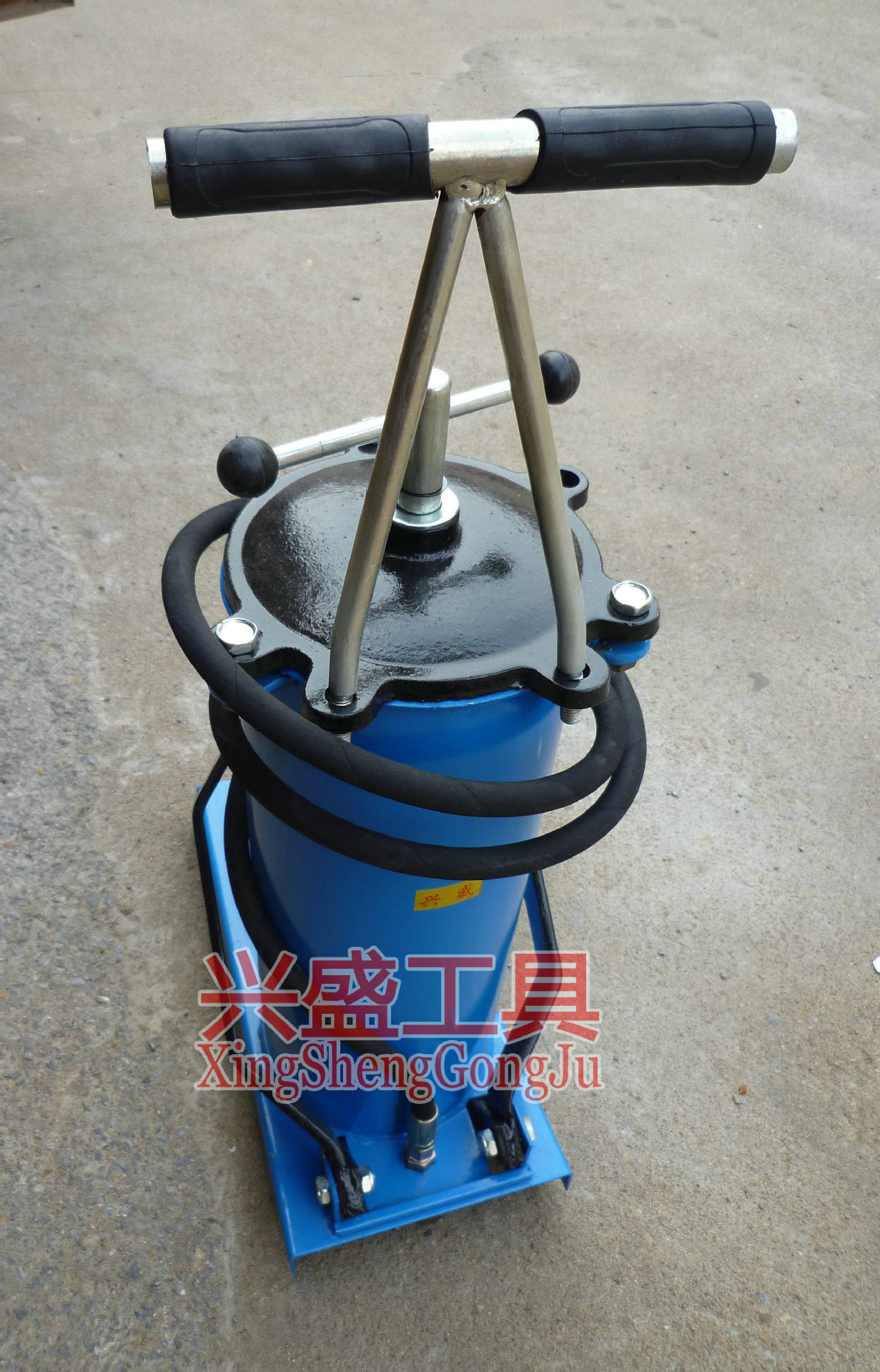 gz2脚踏式注油器黄油枪加注机器注油机6l高压黄油机黄油泵