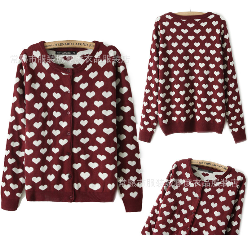 宋慧乔同款<em>女士</em>开衫<em>毛衣针织</em>衫<em>批发</em> 韩版时尚