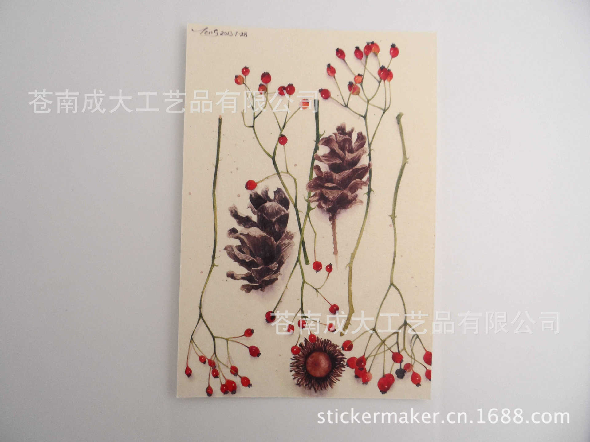 【印刷定制常规尺寸 白卡纸材料 明信片】价格,厂家,图片,贺卡,苍南成大工艺品有限公司-马可波罗网