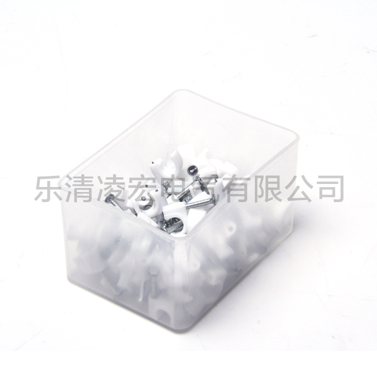 乳白色钢钉线卡