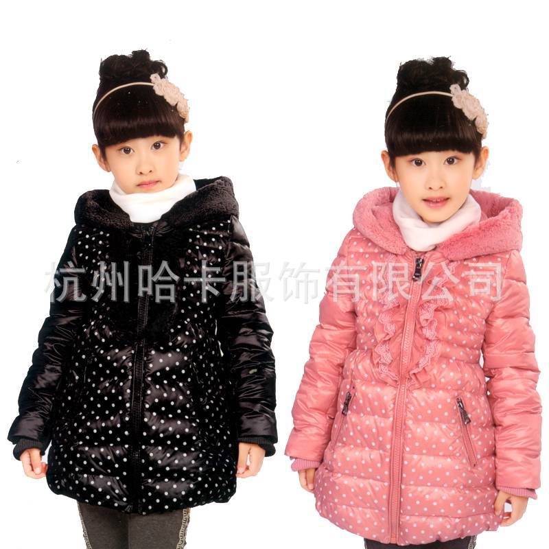 骄虎童装批发 2013冬款中大<em>女童外套羽绒棉</em>卫