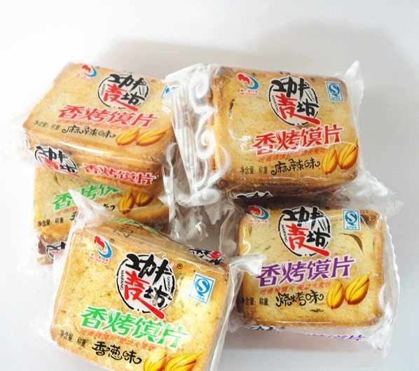 【美多多 香烤馍片 休闲零食品 一箱8斤】