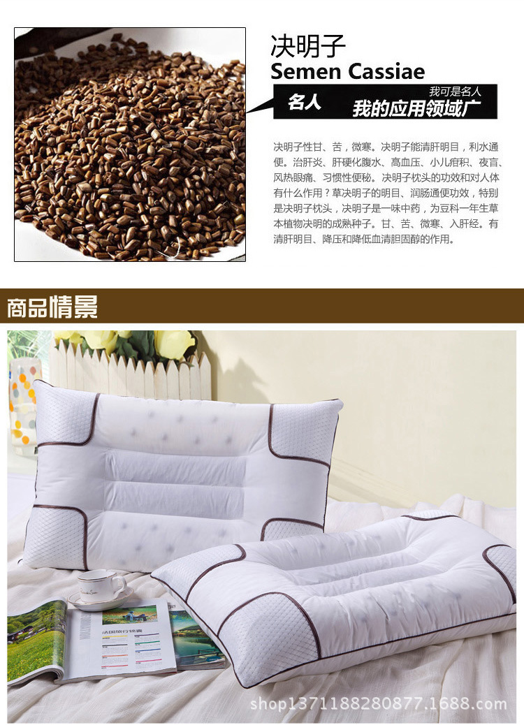 决明子四角磁疗保健枕2