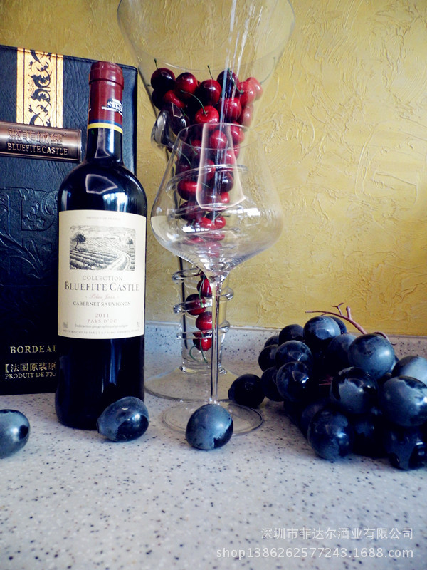 法国原瓶进口蓝菲红酒-法国蓝非城堡(蓝爵系列)干红葡萄酒图片_2