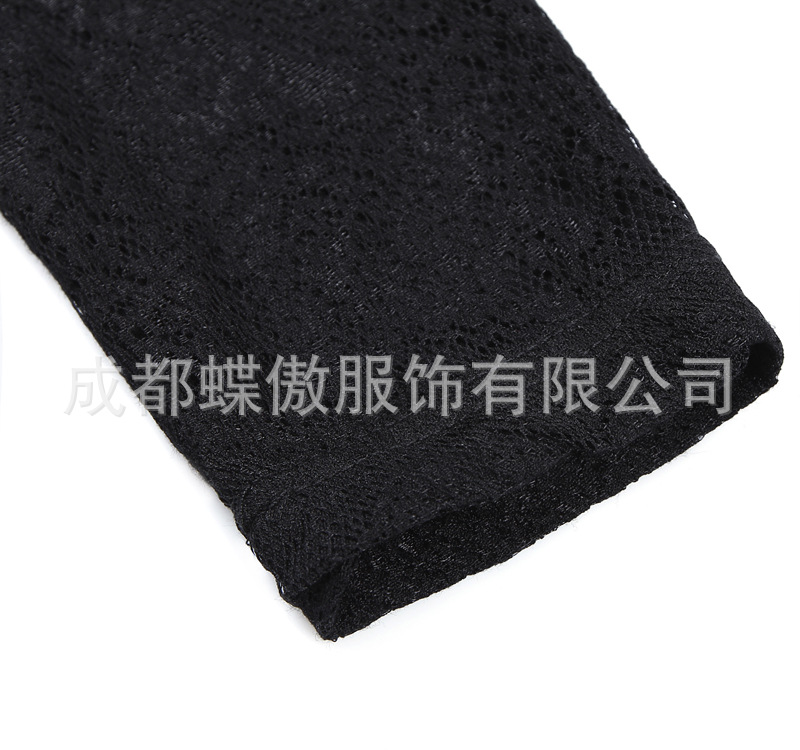 傲春季蕾丝连衣裙珍珠重工刺绣修身裙<em>金丝绒</em>长