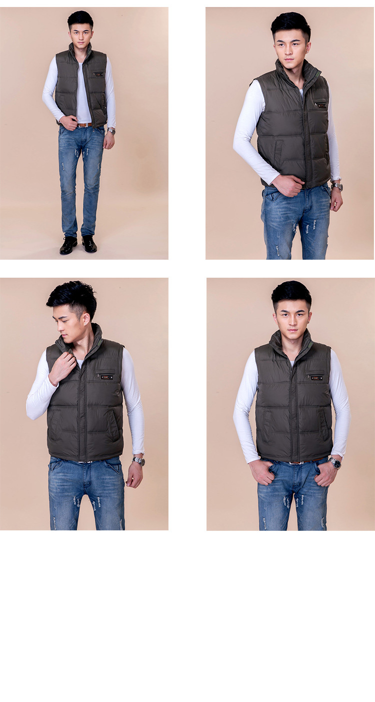 【批发男士秋冬装<em>马夹</em> 中<em>老年</em>背心<em>加厚男马甲</em>