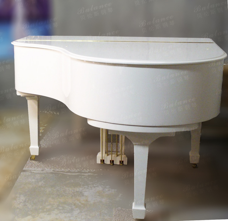 【三角钢琴GP-168 白色 厂家直销 正品货比珠
