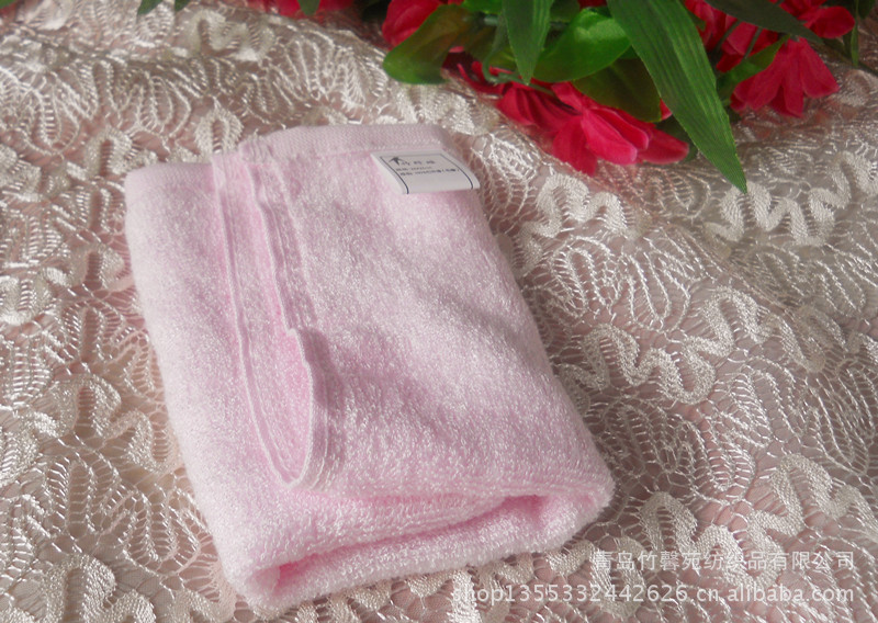 美容巾、功能毛巾-纯竹纤维儿童小方巾批发 美