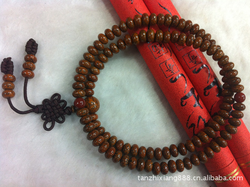 【【檀之香】批发台湾老星月算盘珠4*7菩提子