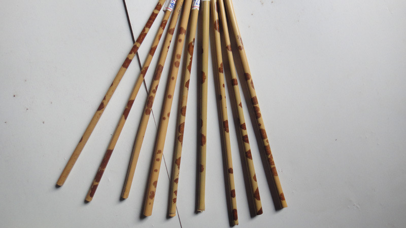 供应天然红湘妃竹(直径10毫米以下)